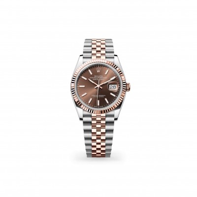 ROLEX DATEJUST 36 OYSTER, 36 MM, OYSTERSTEEL AND EVEROSE GOLD 126231